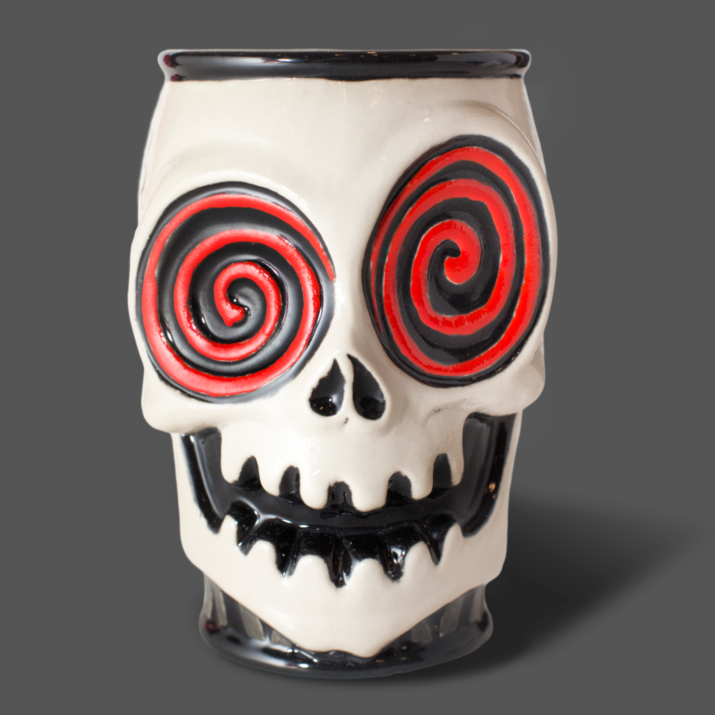 This crazy-cool ceramic tiki mug is a Vortex exclusive. 